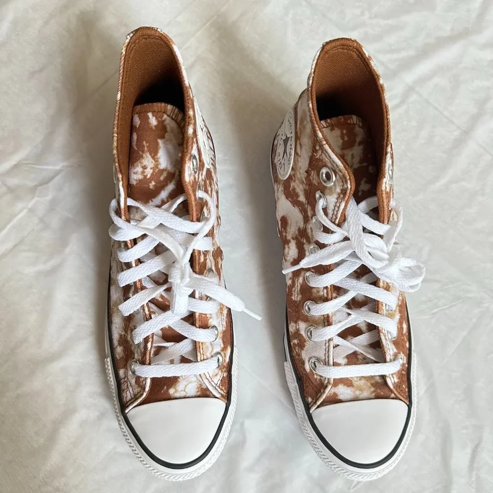 NEW Converse Women Shoes Casual Maple Brown High Top Sneakers - Picture 4 of 10